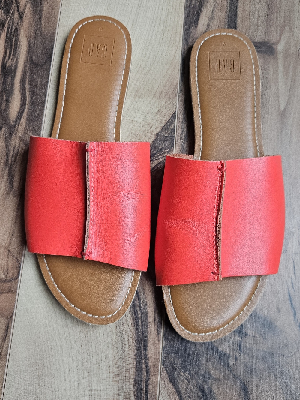 GAP Women's Red Slide Sandals